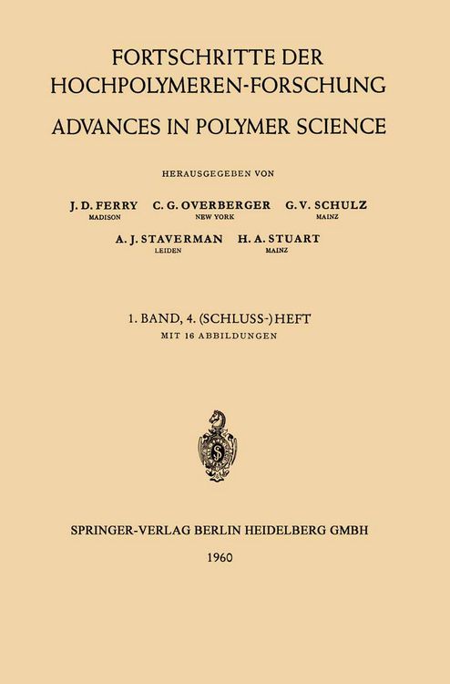 Produktbild: Fortschritte der Hochpolymeren-Forschung / Advances in Polymer Science