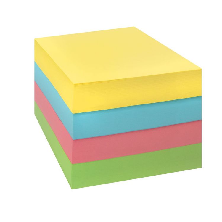 Produktbild: Idena Notizklotz geleimt farbig 9x9cm 700 Blatt