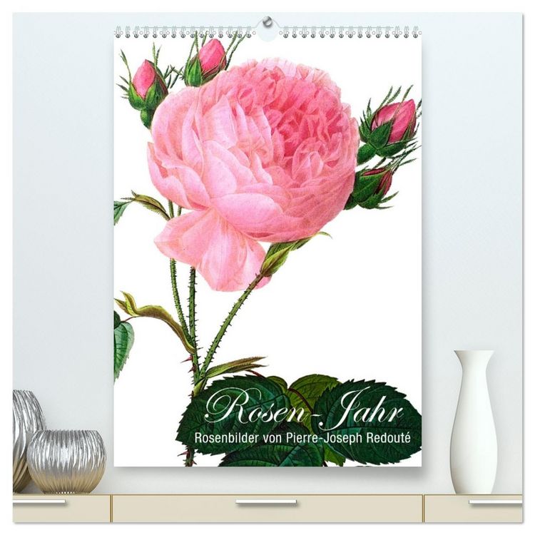 Produktbild: Rosen-Jahr (hochwertiger Premium Wandkalender 2026 DIN A2 hoch), Kunstdruck in Hochglanz