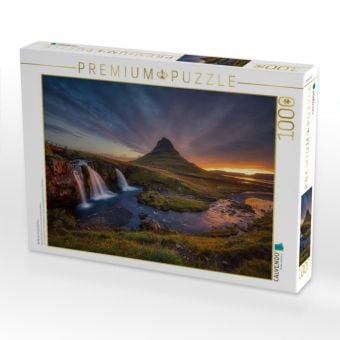 Produktbild: CALVENDO Puzzle Goldener Kirkjufellsfoss | 1000 Teile Lege-Gr&ouml;&szlig;e 64x48cm Foto-Puzzle f&uuml;r gl&uuml;ckliche Stunden