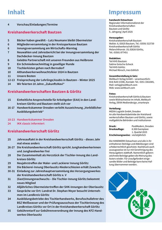 Produktbild: Handwerk Ostsachen Magazin