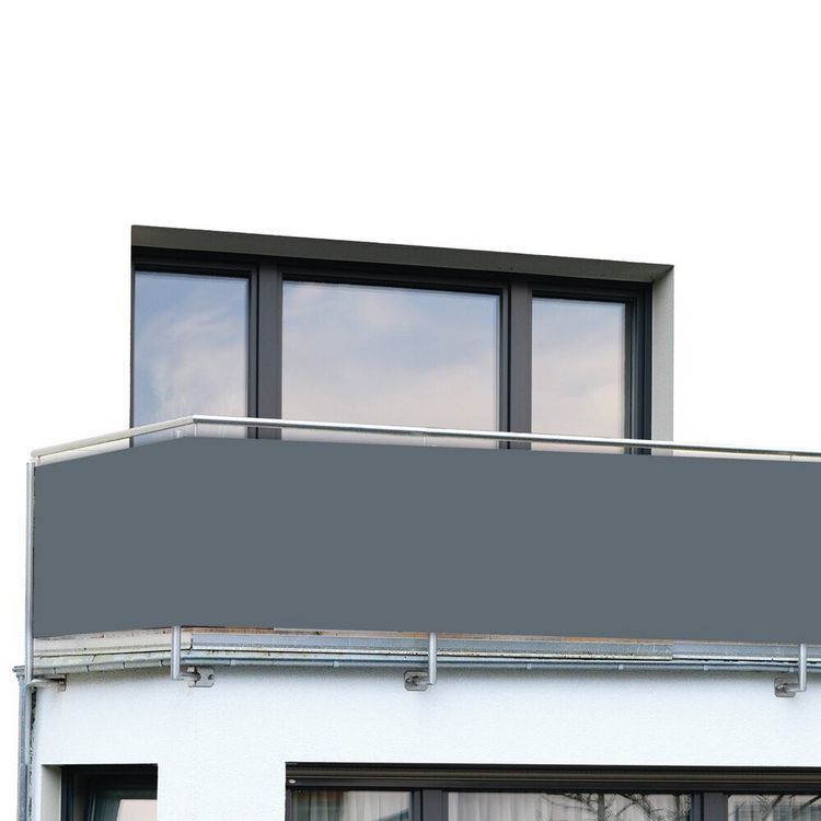 Produktbild: Balkon-Sichtschutz Mod. Anthrazit, 5 m, UV- und witterungsbest&auml;ndig