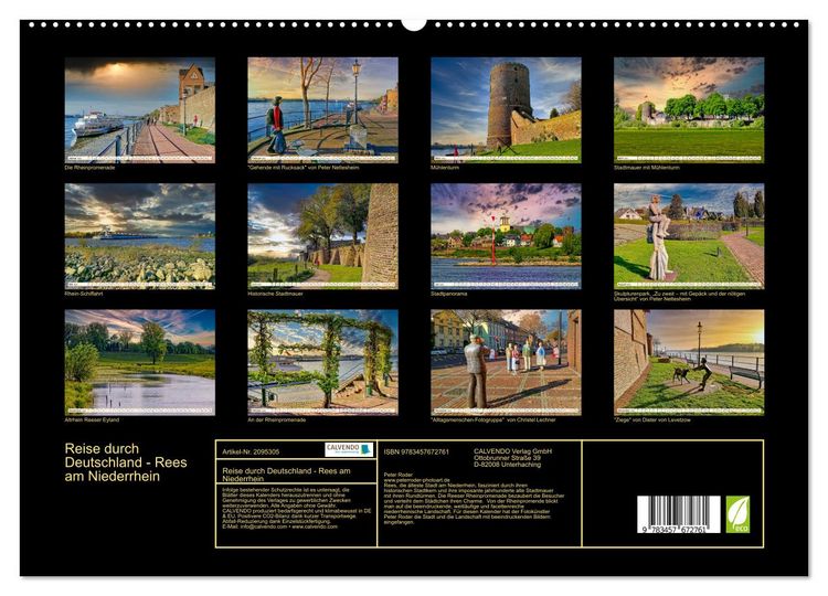 Produktbild: Reise durch Deutschland - Rees am Niederrhein (hochwertiger Premium Wandkalender 2026 DIN A2 quer), Kunstdruck in Hochglanz
