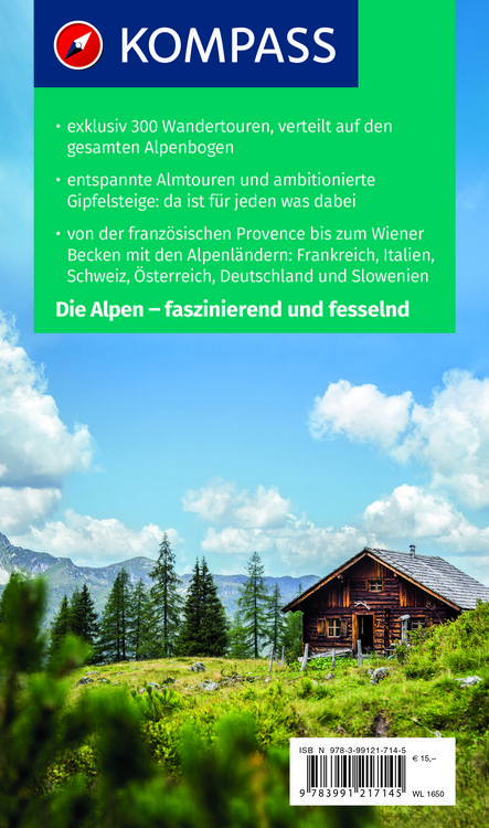 Produktbild: KOMPASS Wanderlust Alpen