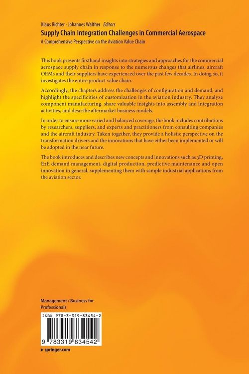 Produktbild: Supply Chain Integration Challenges in Commercial Aerospace