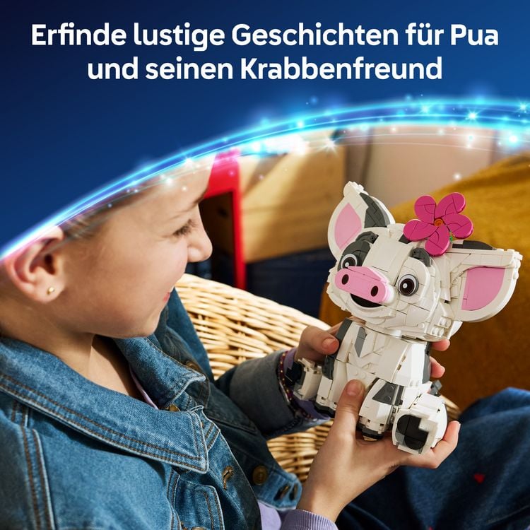 Produktbild: LEGO ǀ Disney 43292 Vaiana Pua, Schwein zum Bauen und Spielen, Zimmerdeko f&uuml;r Fans ab 9 Jahren