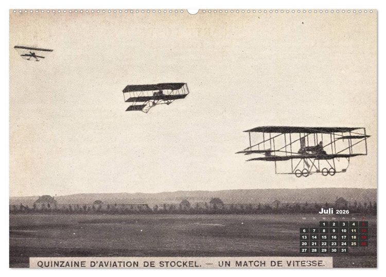 Produktbild: Doppeldecker entdeckt auf historischen Postkarten (Wandkalender 2026 DIN A2 quer), CALVENDO Monatskalender