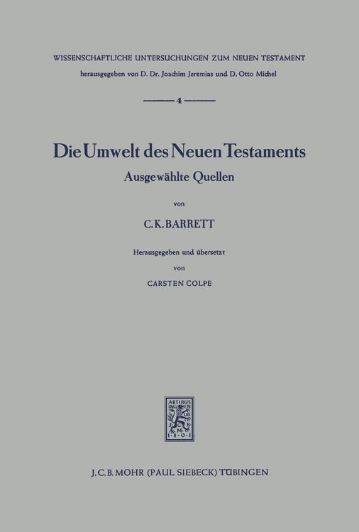 Produktbild: Die Umwelt des Neuen Testaments