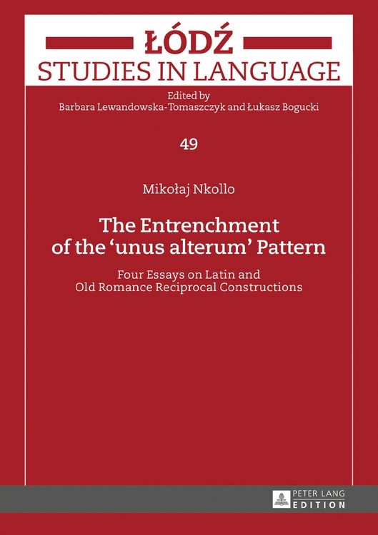 Produktbild: The Entrenchment of the &laquo;unus alterum&raquo; Pattern
