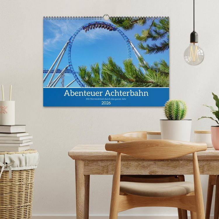 Produktbild: Abenteuer Achterbahn (Wandkalender 2026 DIN A3 quer), CALVENDO Monatskalender