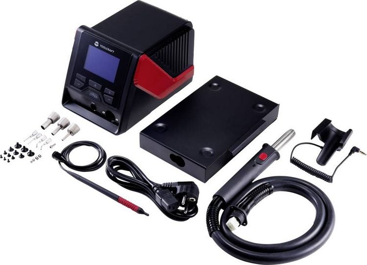Produktbild: TOOLCRAFT TPS-800 Hei&szlig;luftstation digital 1000W 100 - 480&deg;C
