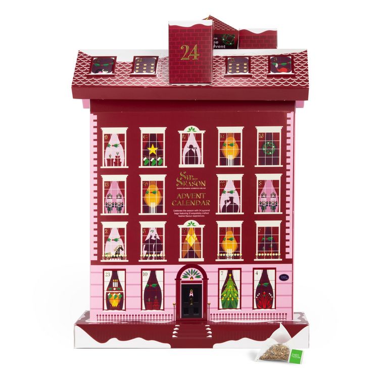 Produktbild: English Tea Shop Winter Cottage Tee Adventskalender, BIO, 24 Pyramidenbeutel