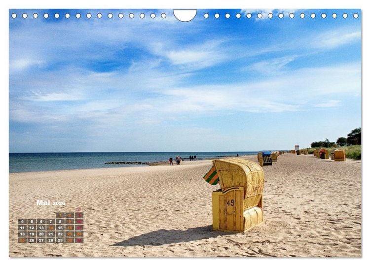 Produktbild: L&uuml;becker Bucht Strand - Sport - Flair (Wandkalender 2026 DIN A4 quer), CALVENDO Monatskalender