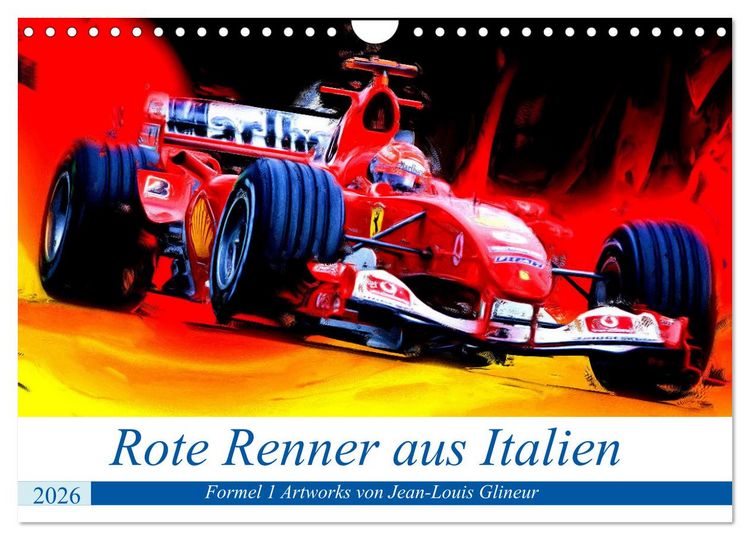 Produktbild: Rote Renner aus Italien (Wandkalender 2026 DIN A4 quer), CALVENDO Monatskalender