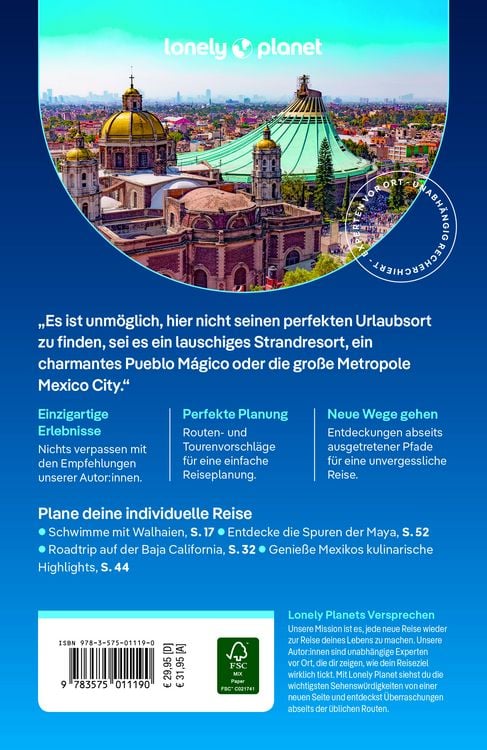 Produktbild: LONELY PLANET Reisef&uuml;hrer Mexiko