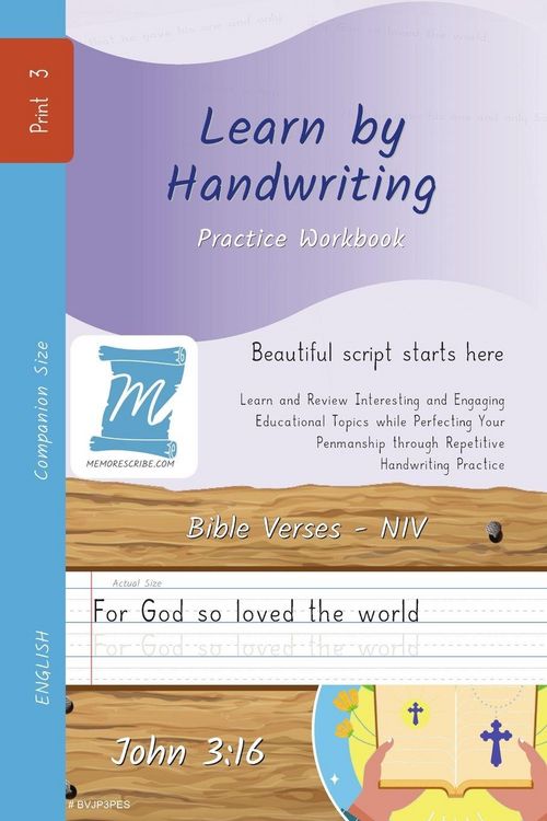 Produktbild: Handwriting Practice Workbook - Bible Verses - John 3