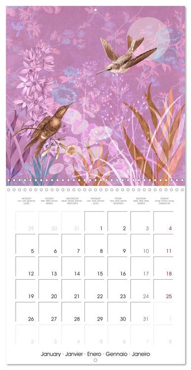 Produktbild: Lovely hummingbirds (Wall Calendar 2026 12 &times; 12 Inch) CALVENDO 12 Month Wall Calendar