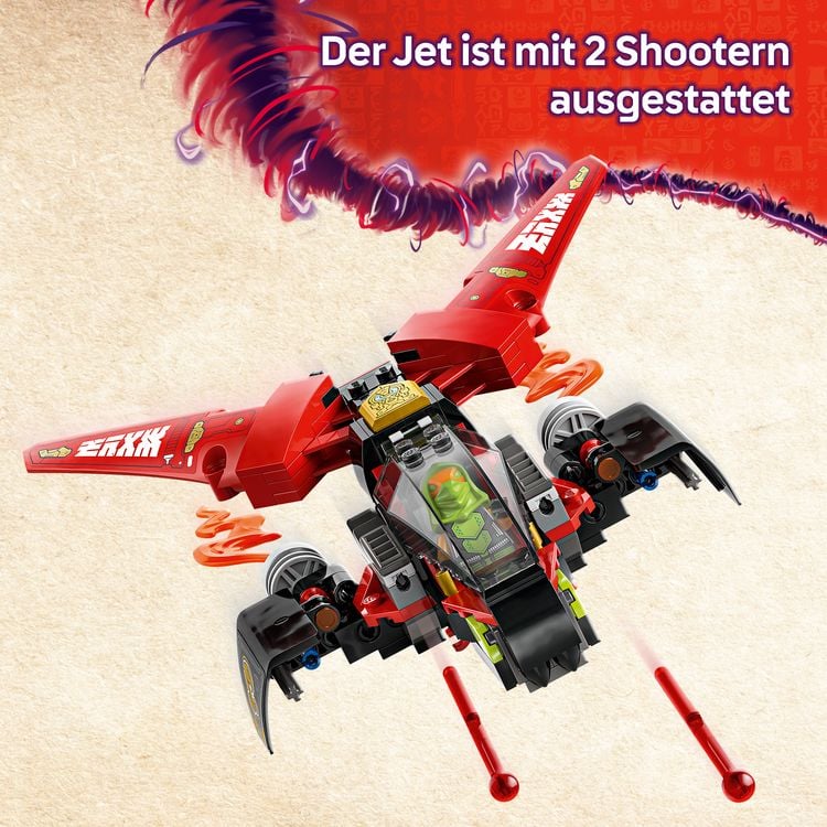 Produktbild: LEGO NINJAGO Ninja-Actionflitzer - 3-in-1-Bauset mit Ninja-Bikes - 71844