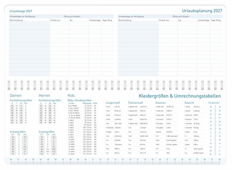 Produktbild: Tischkalender 17 Monate 26/27 [K&ouml;nigsblau]