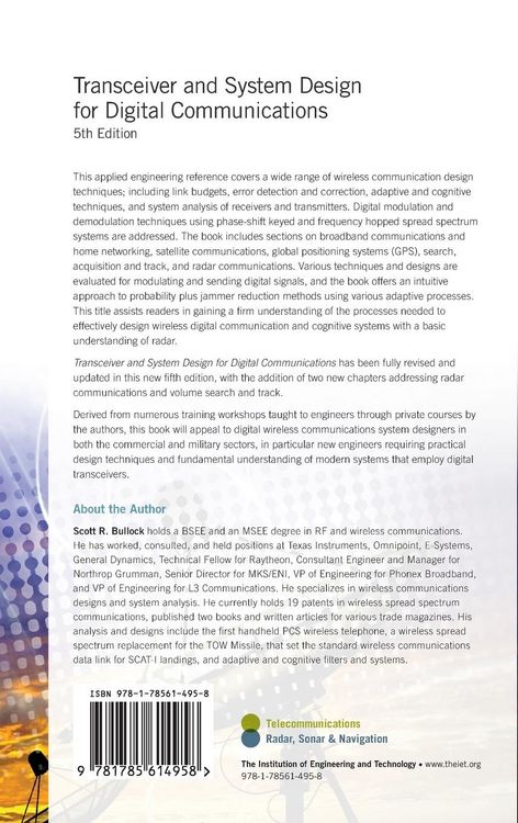 Produktbild: Transceiver and System Design for Digital Communications