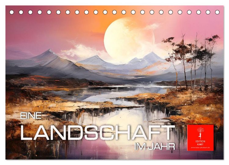 Produktbild: Eine Landschaft im Jahr (Tischkalender 2026 DIN A5 quer), CALVENDO Monatskalender