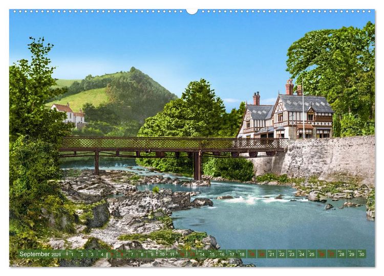 Produktbild: Wales around 1900 - photos restored and colourised (High Quality Premium Wall Calendar 2026 DIN A2 landscape),CALVENDO 12 Month Wall Calendar