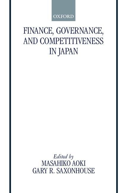 Produktbild: Finance Governance & Competiti
