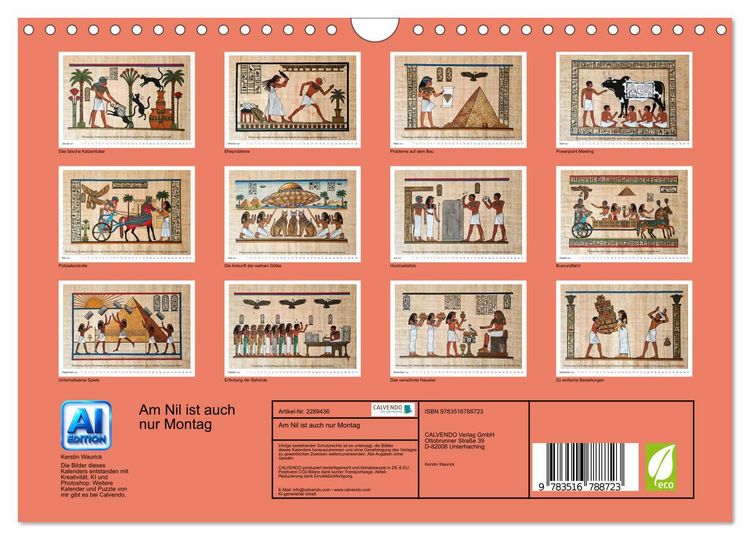 Produktbild: Am Nil ist auch nur Montag (Wandkalender 2027 DIN A4 quer), CALVENDO Monatskalender