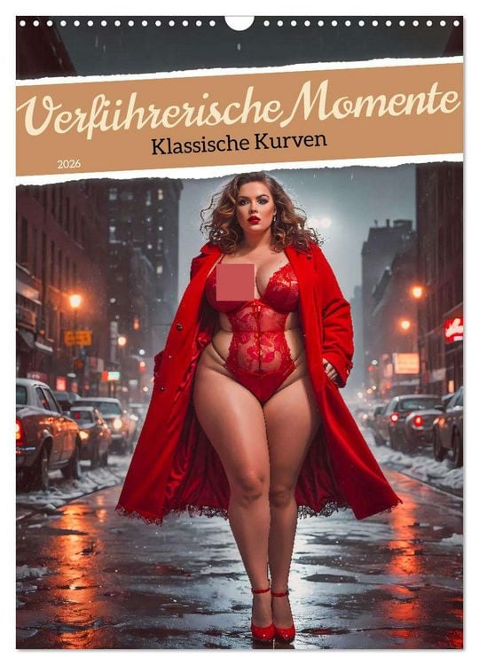 Produktbild: Verf&uuml;hrerische Momente - Klassische Kurven (Wandkalender 2026 DIN A3 hoch), CALVENDO Monatskalender