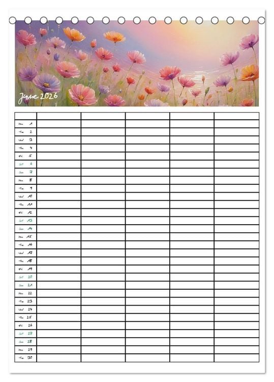 Produktbild: Home Planer (Desk Calendar 2026 DIN A5 portrait), CALVENDO 12 Month DeskCalendar
