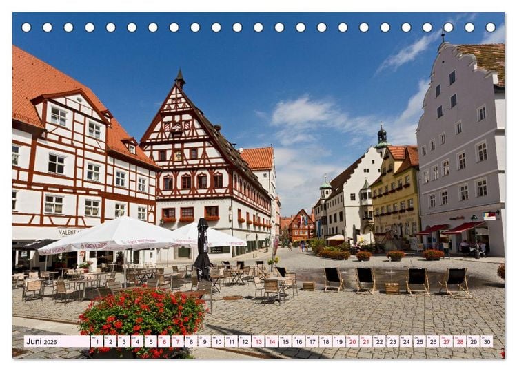 Produktbild: N&Ouml;RDLINGEN - Leben im Meteoritenkrater (Tischkalender 2026 DIN A5 quer), CALVENDO Monatskalender