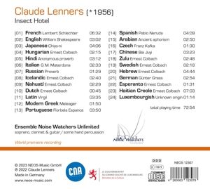 Produktbild: Claude Lenners: Insect Hotel - Cycle of 24 scores