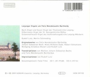 Produktbild: Leipziger Orgeln Um Felix Mendelssohn Bartholdy