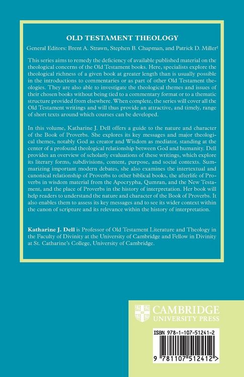 Produktbild: The Theology of the Book of Proverbs