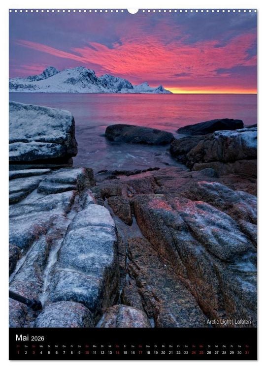 Produktbild: Northern Norway (Wandkalender 2026 DIN A2 hoch), CALVENDO Monatskalender