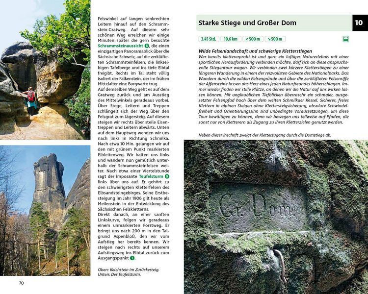 Produktbild: ROTHER Wanderbuch Wilde Wege Elbsandsteingebirge