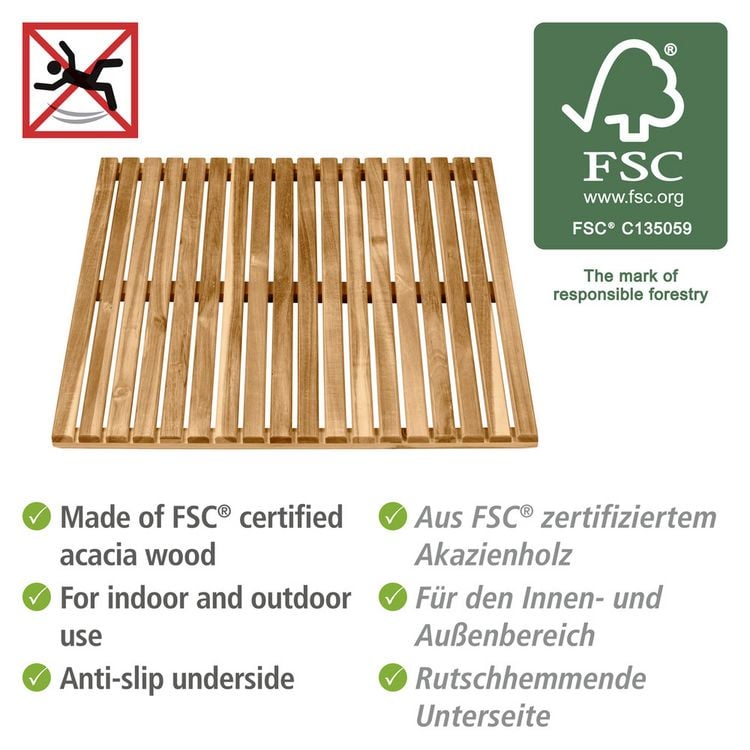 Produktbild: Baderost Indoor & Outdoor Mod. Acacia, f&uuml;r Innen und Au&szlig;en