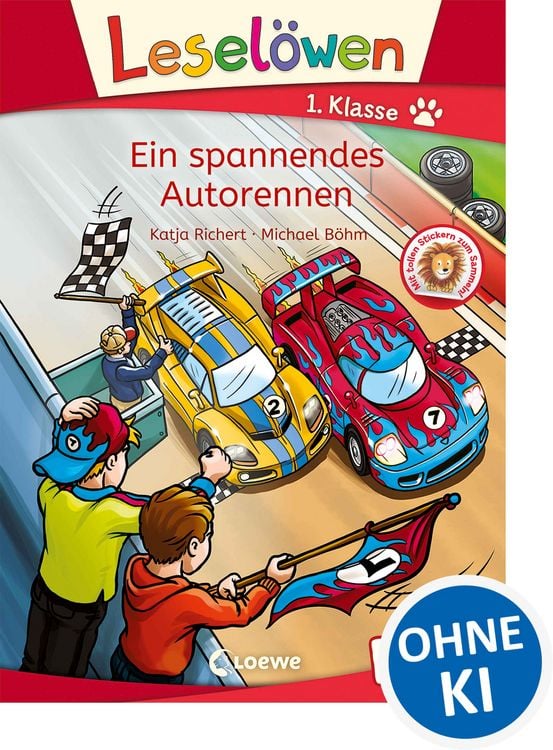 Produktbild: Lesel&ouml;wen 1. Klasse - Ein spannendes Autorennen