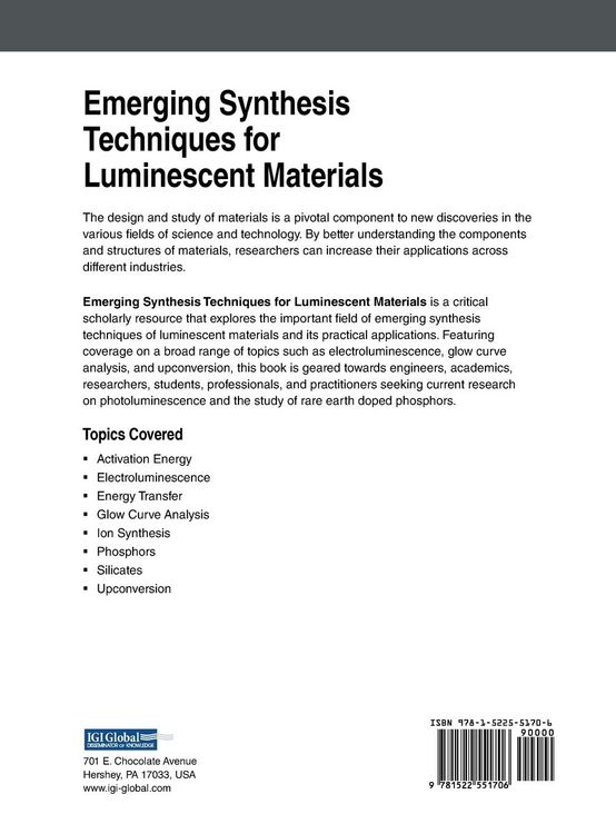 Produktbild: Emerging Synthesis Techniques for Luminescent Materials