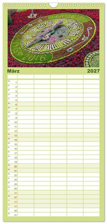 Produktbild: Familienplaner 2027 - Edinburgh - Impressionen aus der schottischen Hauptstadt mit 5 Spalten (Wandkalender, 21 x 45 cm) CALVENDO