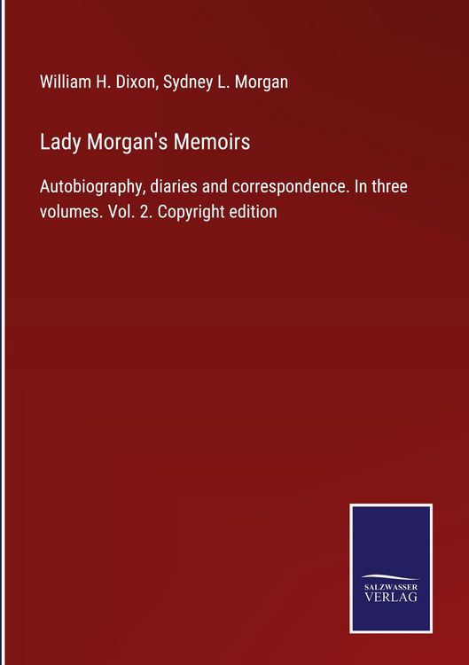 Produktbild: Lady Morgan's Memoirs
