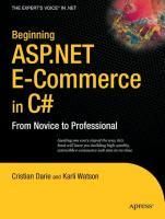 Produktbild: Beginning ASP.NET E-Commerce in C#
