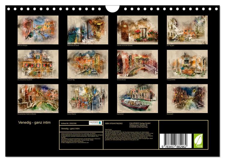 Produktbild: Venedig - ganz intim (Wandkalender 2026 DIN A4 quer), CALVENDO Monatskalender