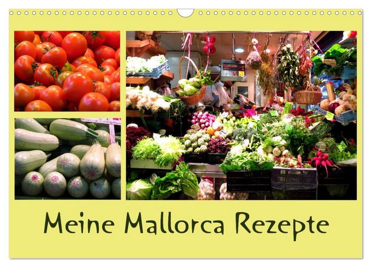 Produktbild: Meine Mallorca Rezepte (Wandkalender 2026 DIN A3 quer), CALVENDO Monatskalender