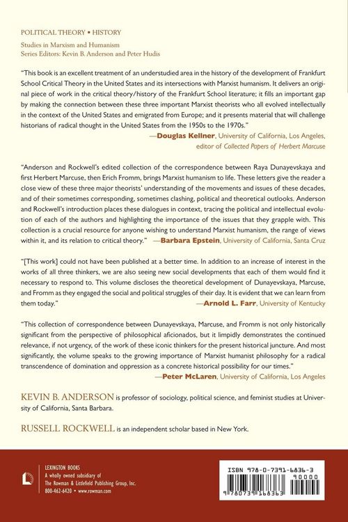 Produktbild: Dunayevskaya-Marcuse-Fromm Correspondence, 1954-1978