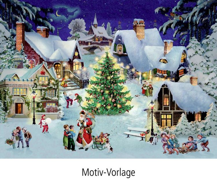 Produktbild: Diamond-Painting-Adventskalender &ndash; Zauberhaftes Winterdorf