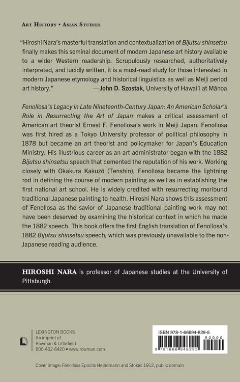 Produktbild: Fenollosa's Legacy in Late Nineteenth-Century Japan