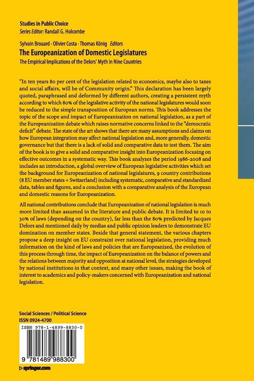 Produktbild: The Europeanization of Domestic Legislatures