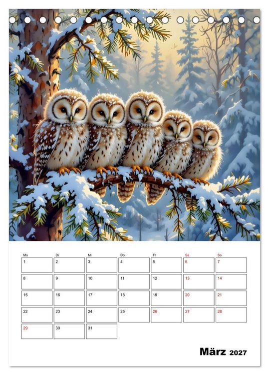 Produktbild: Die leisen Stimmen der Tiere (Tischkalender 2027 DIN A5 hoch), CALVENDO Monatskalender