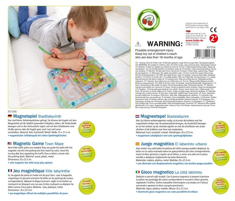 Produktbild: Magnetspiel Stadtlabyrinth (Kinderspiel)